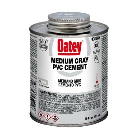 Medium Bodied Cement, 16 Oz, Gray
